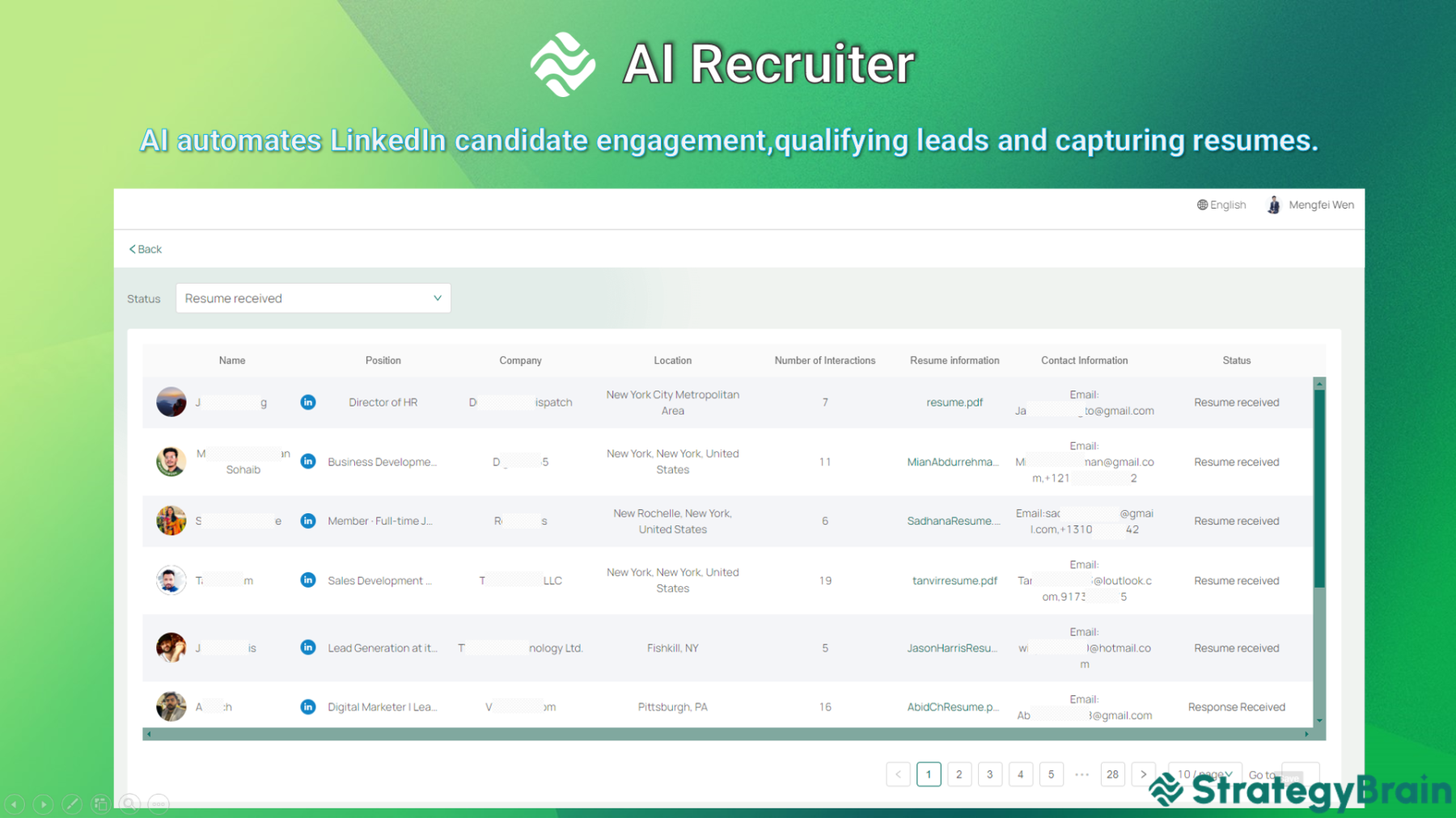 AI Recruiter Candidate Pipeline Overview